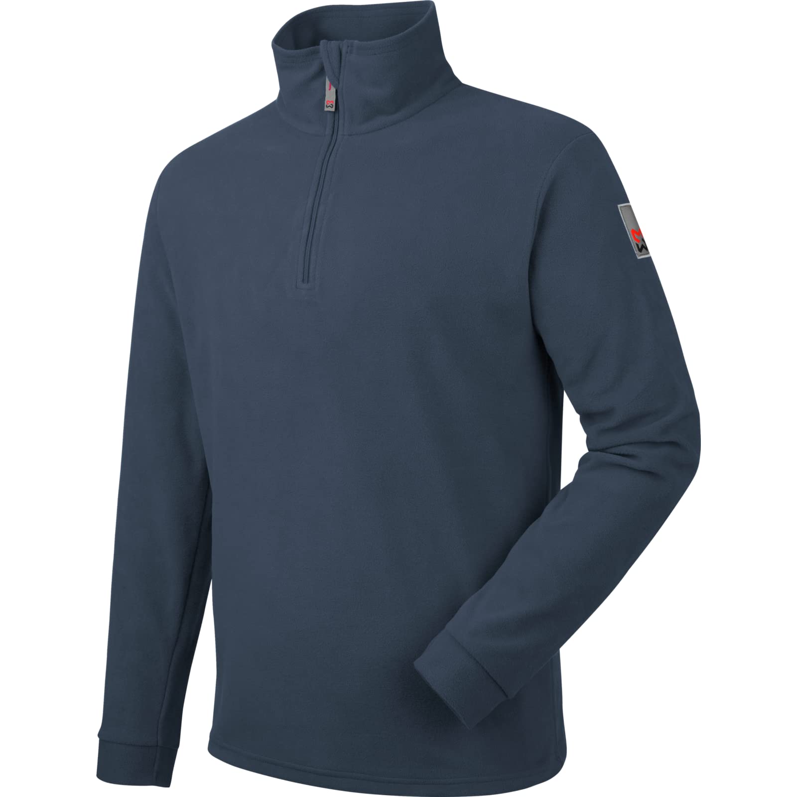 WÜRTH MODYF Fleecetroyer – Luca, atmungsaktiver Fleece-Pullover mit Stehkragen und Viertel-Reißverschluss, blau, Größe XL