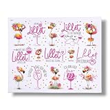 Rub On Aperol, Lillet, DIN A4, bunt/farbig, Flamingo, Rub Ons Untersetzer (354 Lillet)