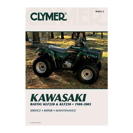 Clymer Repair Manuals for Kawasaki BAYOU 220 1988-2002