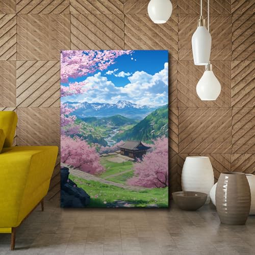 Toile paysagère YUNART pour masquer un mur vide avec style