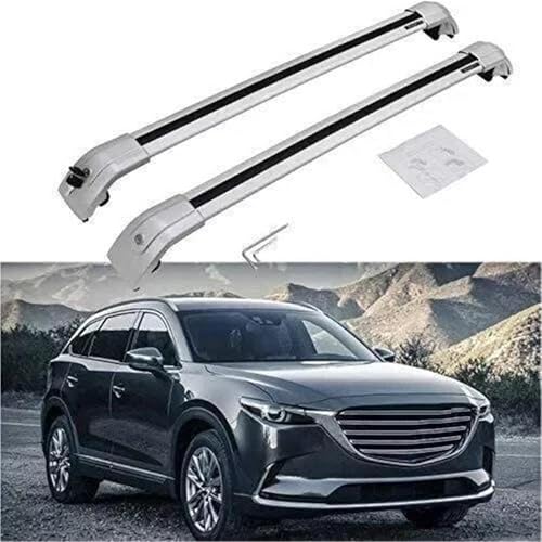 Techo baca barras de aluminio compatibles con Mazda CX-9 2016-2020 2
