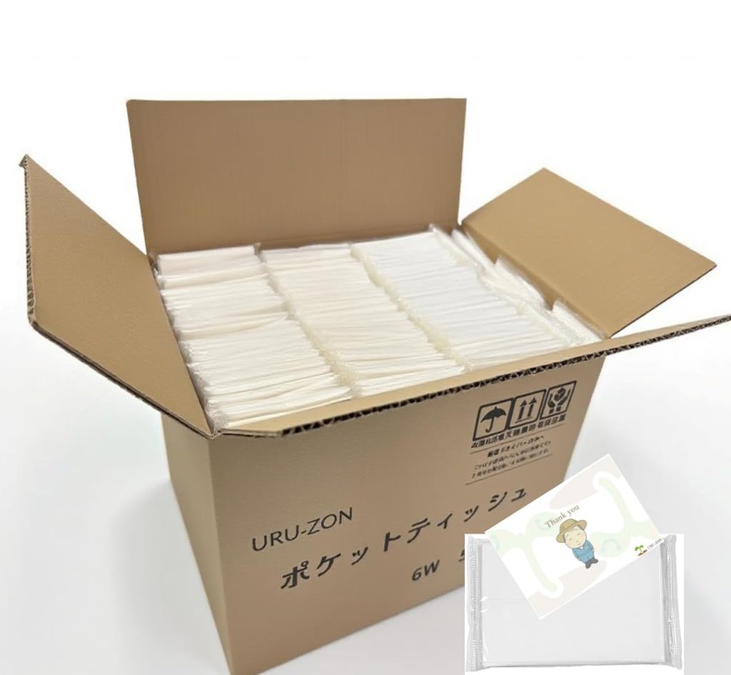 Amazon.co.jp: ポケットティッシュ 販促用 無地 100個 ティッシュ配り