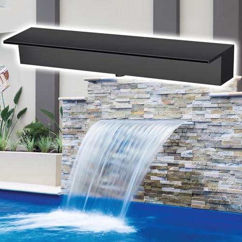 Rust-Resistant Waterfall Spillway for Koi Ponds - Easy Install Small