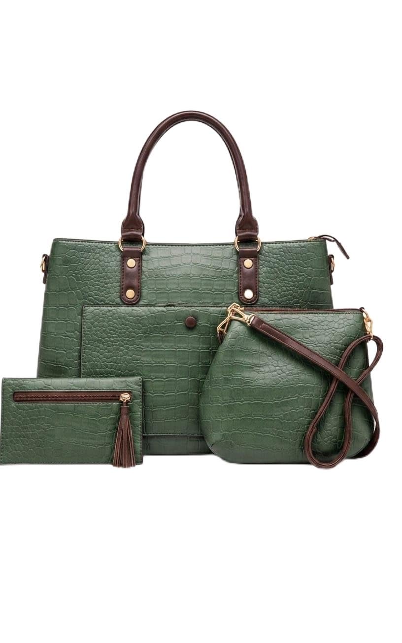 vigen Women's PU Leather Crocodile Texture Tote Handbag-picture-51