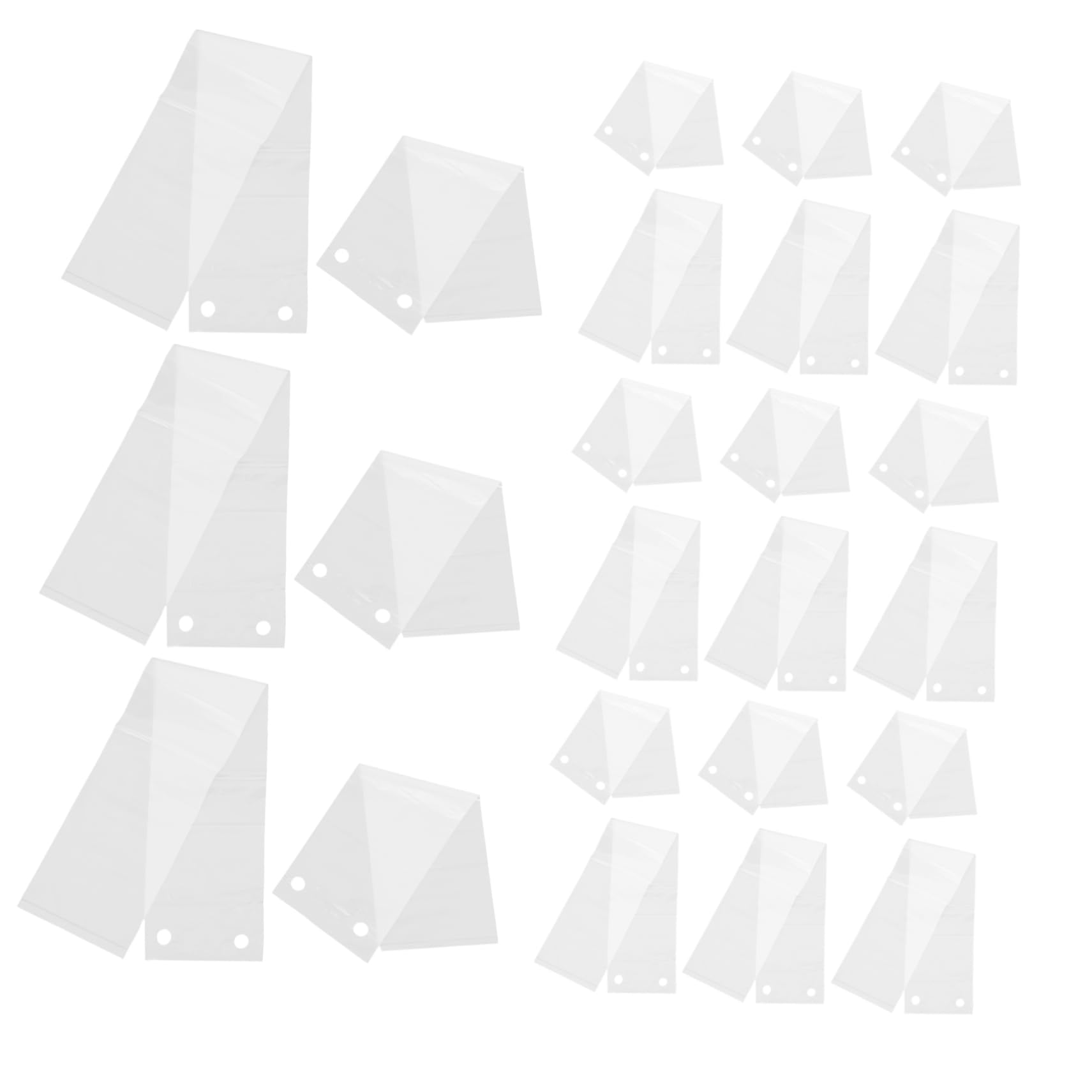 Poches transparentes pour umbrellas courtes et longues HEMOTON 2000 pcs