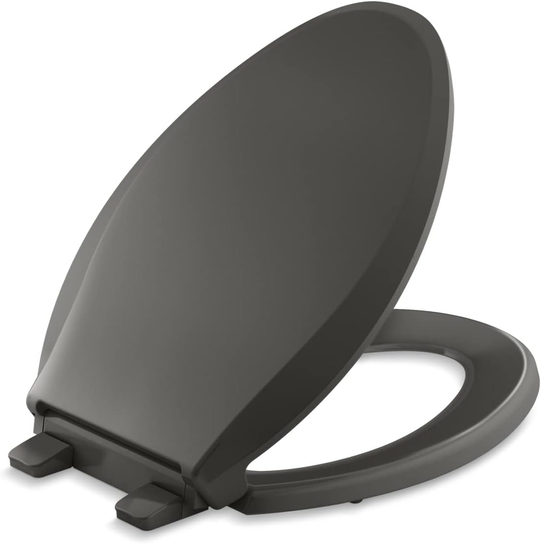 Kohler 4636-RL-58 Cachet READYLATCH Quiet Close Elongated Toilet SEAT, Thunder Grey Thunder Gray Elongated Ready Latch