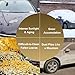Hugwits 1 PC Disposable Car Cover, 12.5ft x 21.7ft Clear Plastic Car Covers, Anti Dust Rain Garage Cover with Elastic Band, Universal for Most Cars (Large)