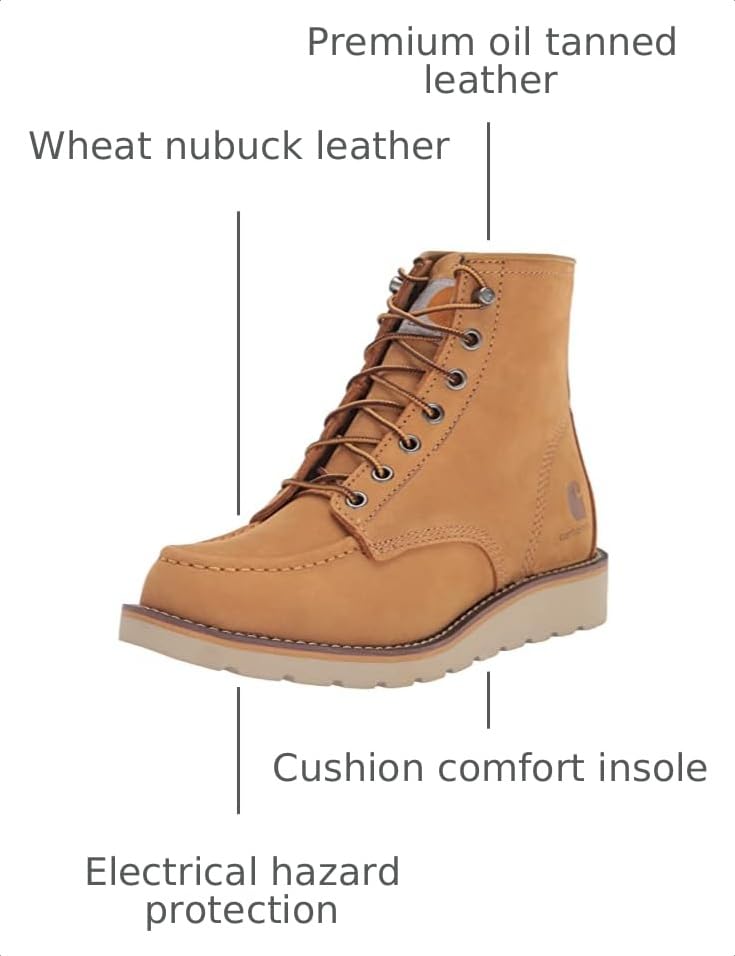 Image of Carhartt Women's 6-inch Moc Soft Toe Wedge Boots