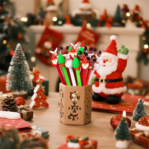 Set de 36 bolígrafos de gel navideños con diseño festivo miniatura 6
