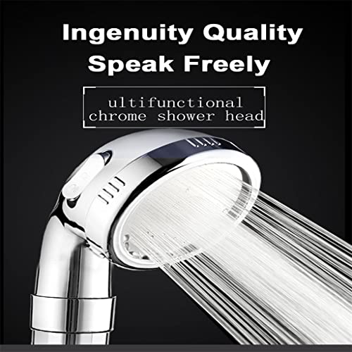 Douche haute pression économie d'eau à 3 jets et filtre coton anti-impuretés - 3