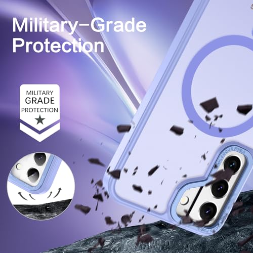 Image of BENTOBEN for Samsung Galaxy S22 Case, Galaxy S22 Magnetic Case [Compatible with MagSafe] Translucent Matte Slim Shockproof Women Men Protective Case Cover for Samsung Galaxy S22 6.1 inch, Lavender