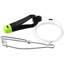 QQZ Downrigger Release Clip, 1173 Power Grip Plus with 48" Leader & Cable Snap, Stacking Self-Locating Snap, Adjustable Tension, No Line Damage, Easy Retrieve for Trolling