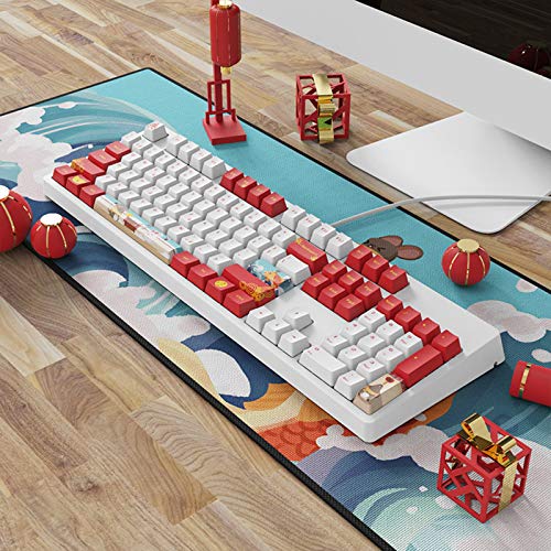 YU-NIYUT Wired Mechanical Keyboard 104 Keys Gaming Office Keyboard Computer Laptop Parts Exquisite and Beautiful Keycap for Mechanical Gaming Keyboard (ONLY KEYCAP)