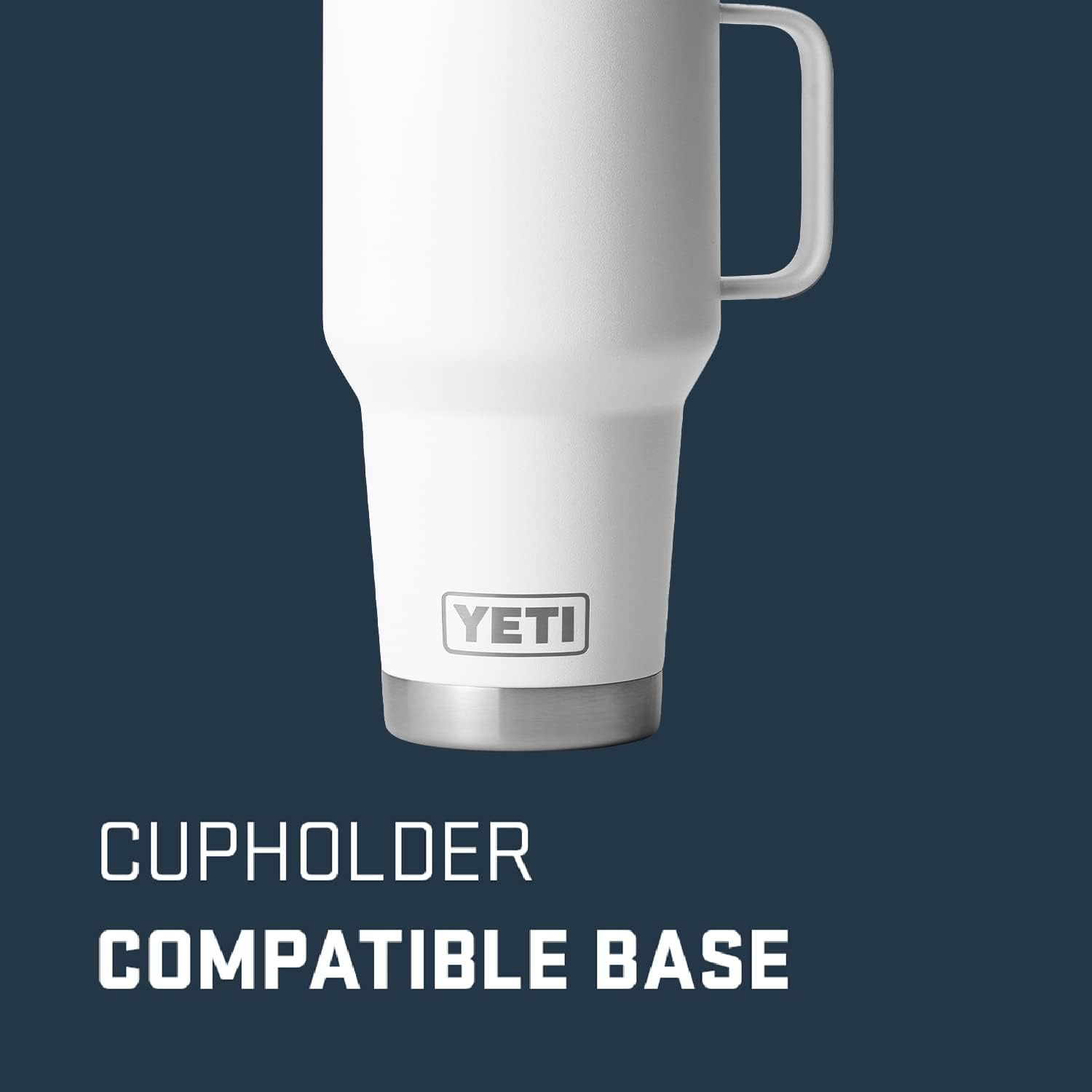 YETI Rambler 30 oz Travel Mug, Stainless Steel, Vacuum Insulated with Stronghold Lid