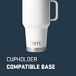 YETI Rambler 30 oz Travel Mug, Stainless Steel, Vacuum Insulated with Stronghold Lid, White