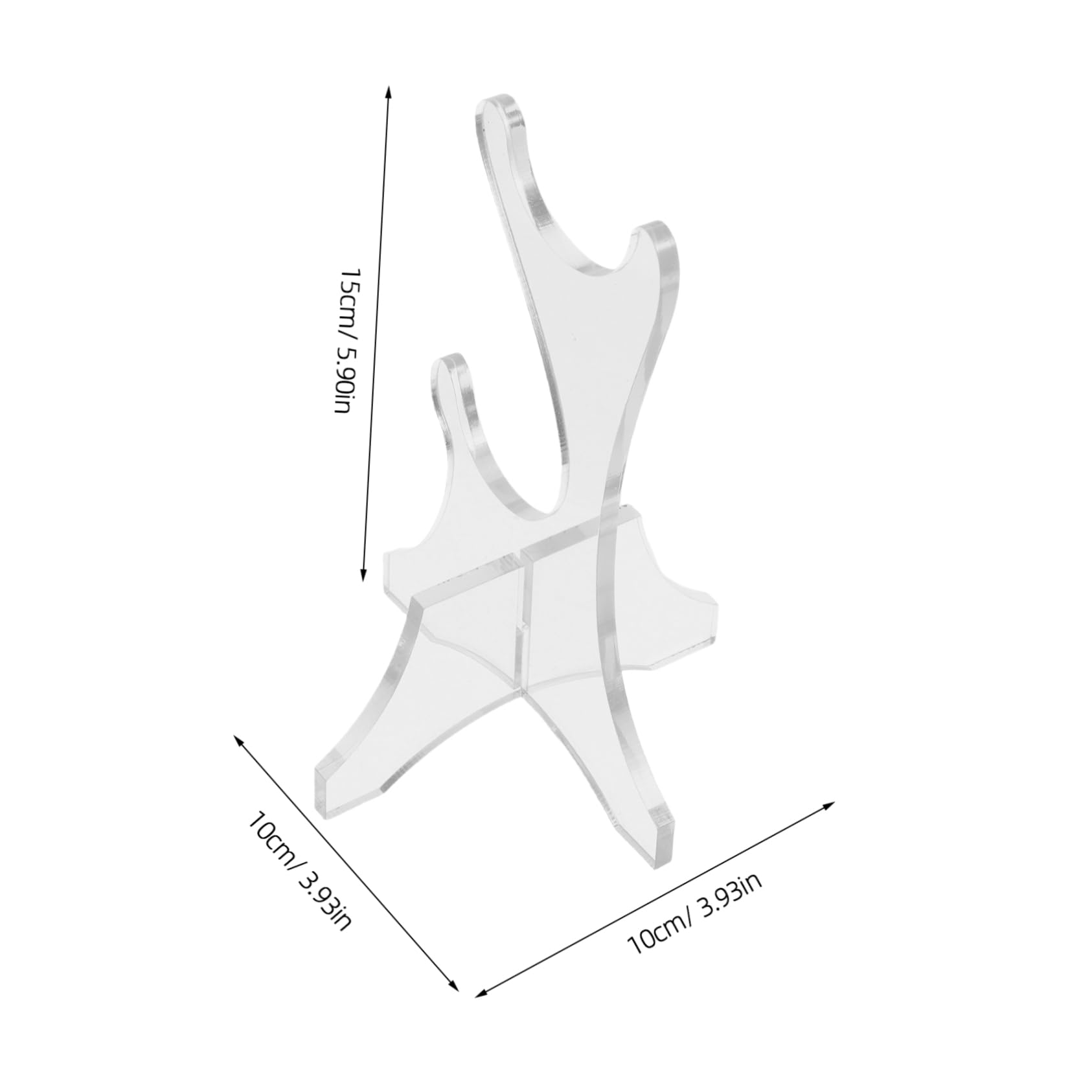 GARVALON 2pcs Acrylic Sword Display Stand Desktop Holder for Wands Stylish Design for Home Decor Organized Presentation