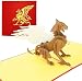 PopLife Magical Griffin 3D Pop Up Card, 3D Card for All Occasions - Gryffin Birthdays