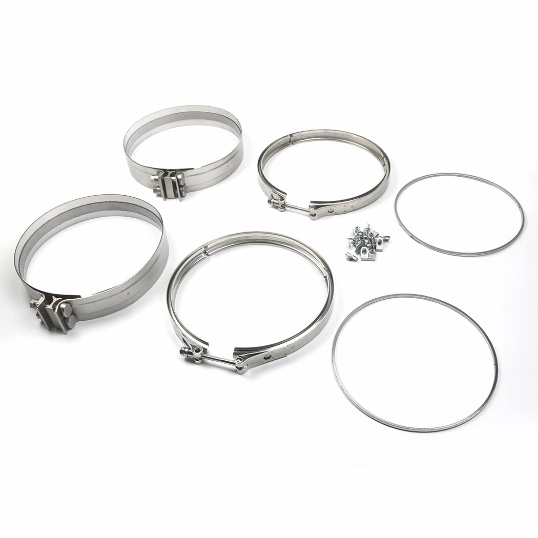 Filter Clamp & Gasket Kit For Detroit Engines A680950202 A6809950302 A6804910480 INCOMPLETE 