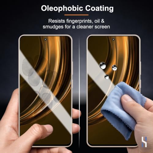 Image of Tempered Glass for Realme 15 Lite - Military Grade 9H Screen Guard, Anti-Scratch, Shatterproof, Edge to Edge Full Coverage - Black Border