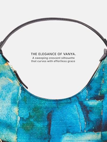 Image of ZOUK Women's Vanya Baguette | Crossbody Vegan Leather Sling Bag | Detachable Strap