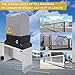 Automatic Sliding Gate Opener 370W Remote Control Sliding Door Opener with 2 Remote Controls Infrared Sensor Electric Gate Operator Complete Kit for Slide Gates Up to 1322lb
