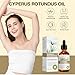 Jtopyrt Cyperus Rotundus Oil for Hair Removal: Reduces Unwanted Hair Growth, Slows Regrowth, Soothes Skin & Shrinks Pores Suitable for All Skin Types (1.71 Fl Oz)