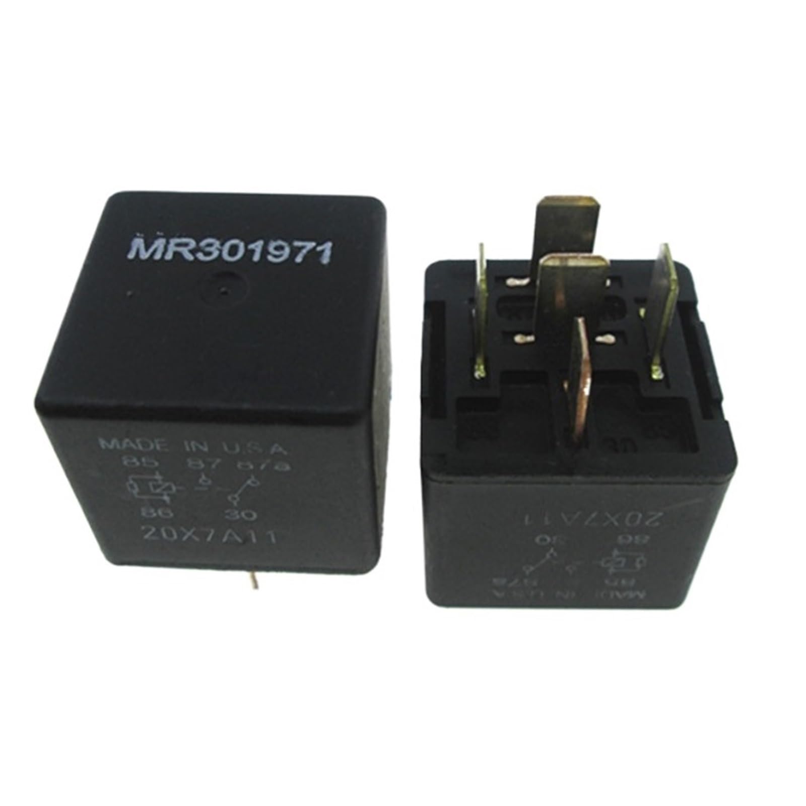 Relais 12V MR301971 résout les pannes de démarrage et circuits 5 broches
