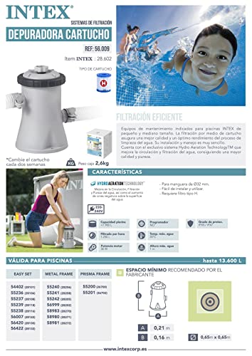 Filtro a cartuccia con pompa Intex 28602 per