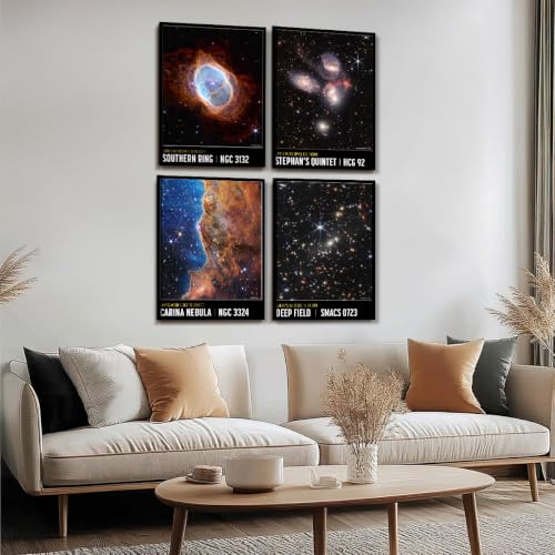 Toile nébuleuse James Webb cadeau idéal pour passionné d'astro