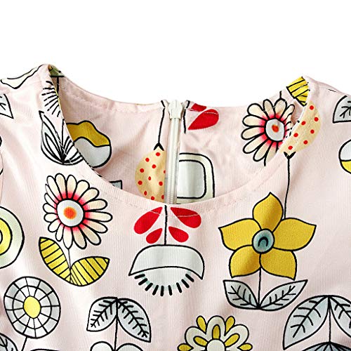 Kids Girls Floral Ramadan Muslim Abaya Dubai 𝐑obe Long Sleeve Traditional Clothing Hijab Set Toddler Maxi Dress4