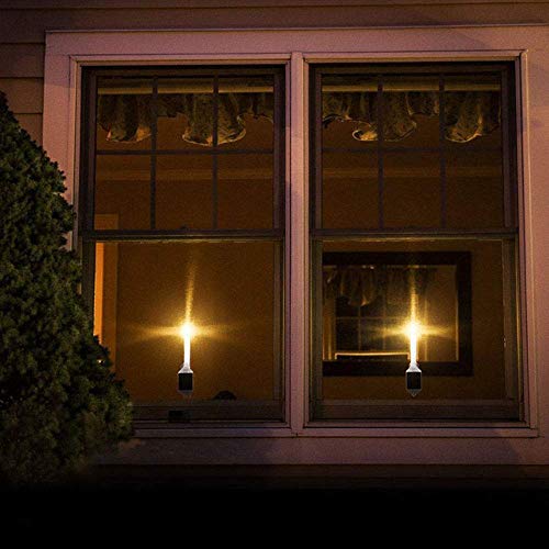 4Pcs, Estiq Flameless Candles Light, Solar Powered Flickering Candle Light, Window Wall Lamp Romantic Outdoor Night Light With Suction Cups #TOP3