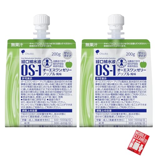 オーエスワンゼリー(OS-1)アップル風味 200g×60個(30入×2ケース) (スマホクリーナー付)(セット品)大塚製薬工場