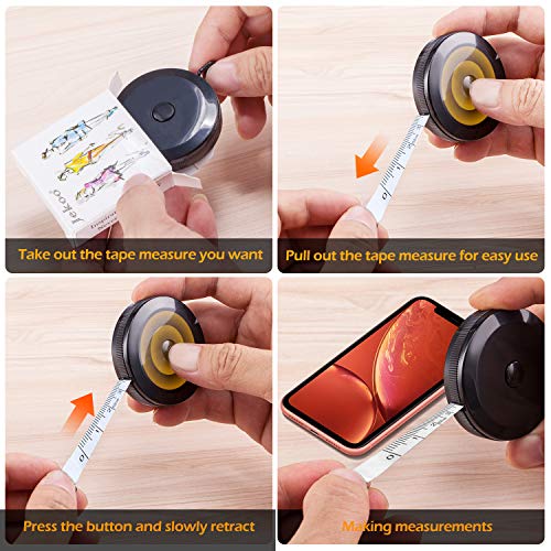 Measuring Tape For Body, Retractable Tape Measure, Measurements Tape 150Cm/60 Inch Double Sided Soft Tape Measure For Sewing Tailor And Fabric (Retractable Dual Sided White) #TOP2