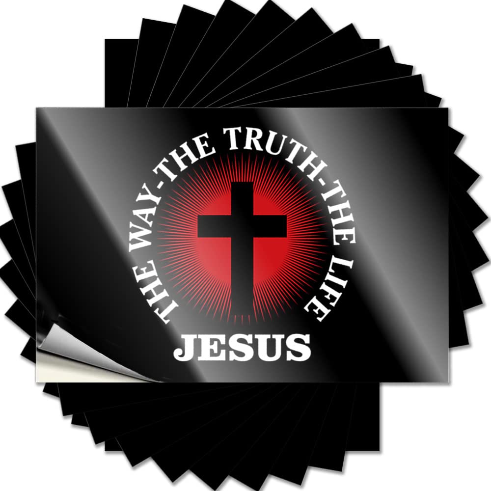 Decal Snarky Bath Decor Case Jesus The Way, Truth, Life - No Residue Decals for Gamers(12X18CM)