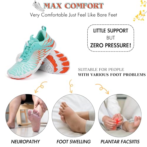 Image of Hike Barefoot Shoes Women Men Minimalist Wide Toe Box Footwear Zero Drop Athletic Cross-Trainer Fashion Sneakers