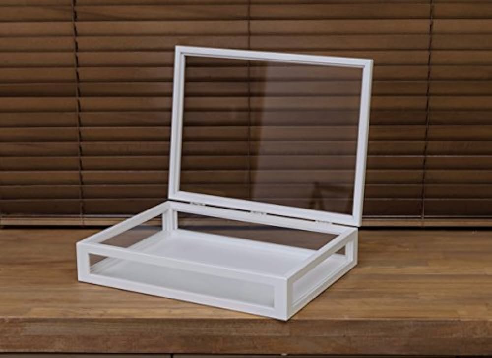 Amazon.co.jp: ガラスコレクションケース大 ホワイト LZ-04WH : ホーム