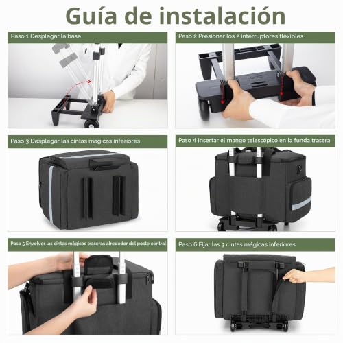 Bolsa de profesora con ruedas para llevar apuntes y portátil de 14" a clase 6