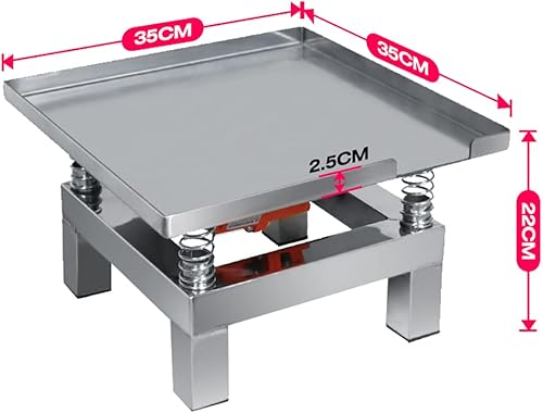 Miniatura 9 de mini tabla de vibración del acero inoxidable de los 50x50CM, plataforma vibratoria concreta de la vibración del bloque de prueba del bloque de