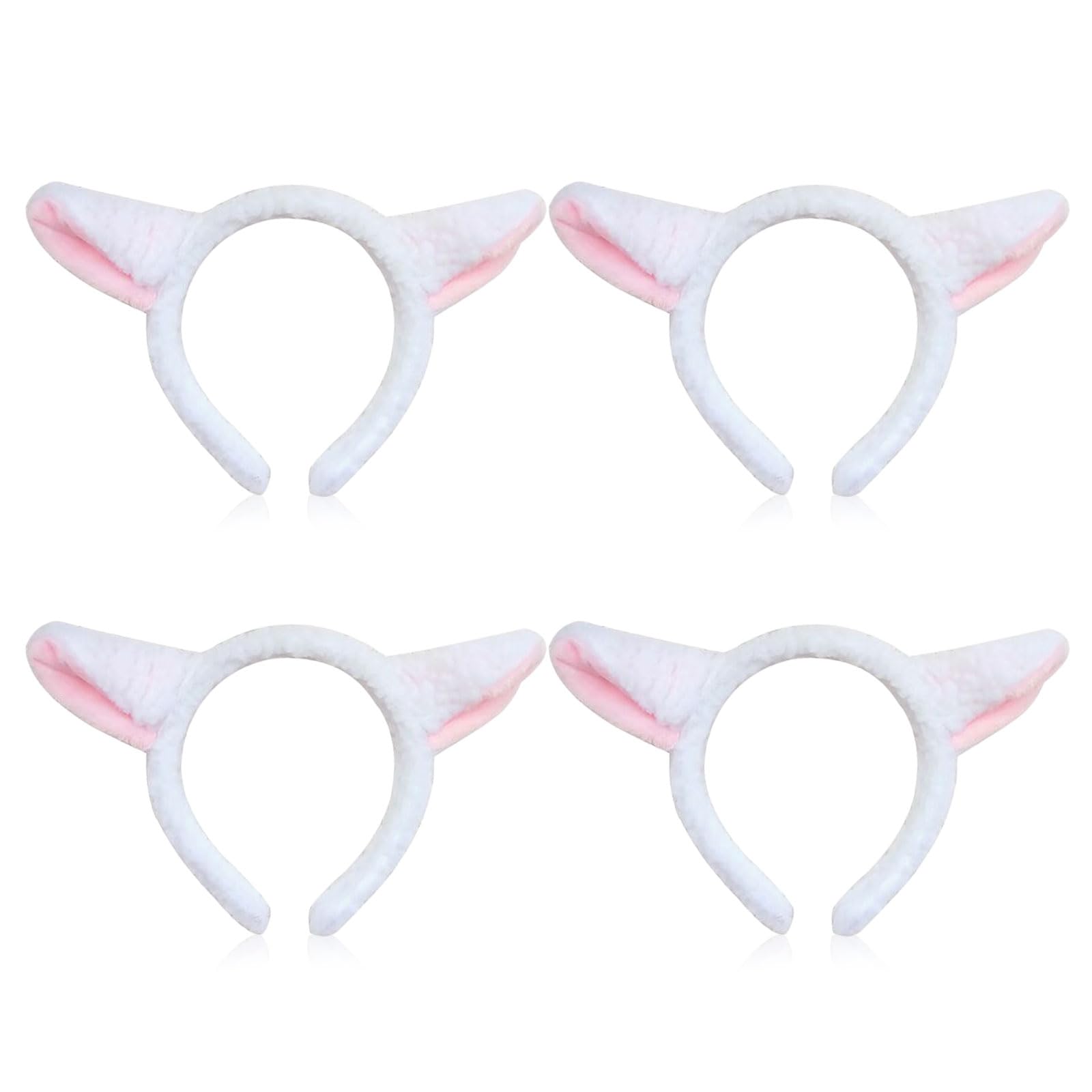 FUIPVGI 4 Pieces Animals Headband Animal Shaped Headband for Adults Sheep Animal Accessories Halloween Cosplay Costume Party Decoration for Adults Children (4 Pieces)