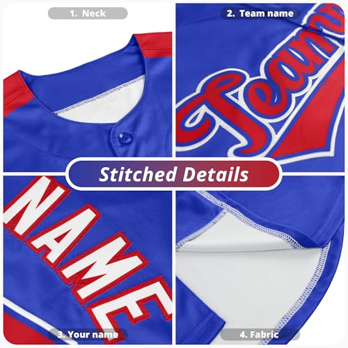 Camisa de beisebol sem mangas personalizada com botão costurada com número de nome personalizado par