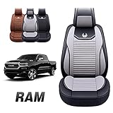 Oasis Auto 2009-2022 RAM 1500 2500 3500 Custom Fit Seat Covers Faux Leather Tailor fit Seat Cover...
