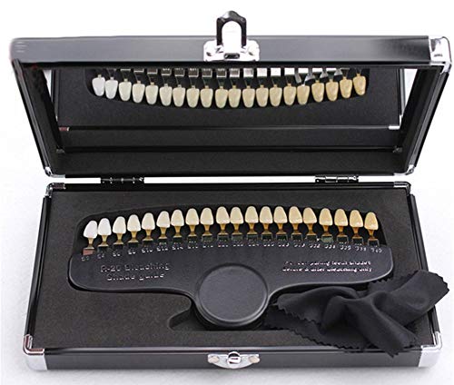Image of Professional R-20 Teeth Whitening Shade Guide with Mirror, 20 Colors Tooth Bleaching Shade Chart