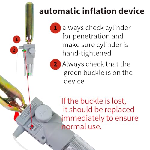 Image of Automatic Inflatable Life Jacket|Life Vest for Adults|PFD Low Profile|Supports up to 330 lbs