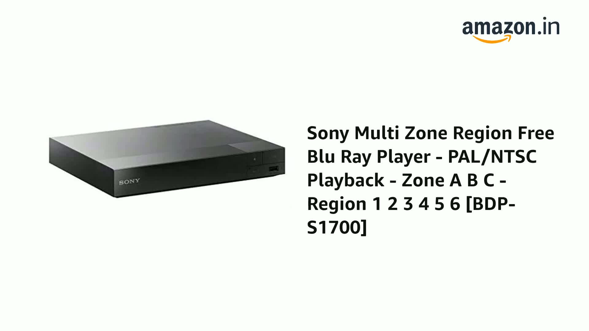 最強 UHD blu-ray リージョンフリー PAL　NTSC SONY リージョンフリー 4K ブルーレイ/DVDプレーヤー(PAL/NTSC対応