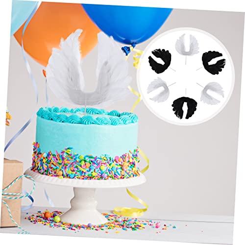 SHOWERORO Inserção De Bolo De 6 Peças Para Crianças Cartola Decoração De Feliz Aniversário Decoraçõe