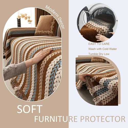 Couverture de canapé lavable en flanelle douce de qualité