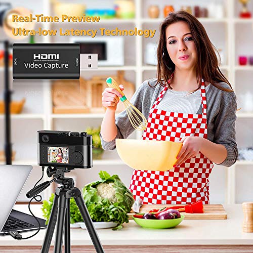 Microware HDMI Video Capture, 4K HDMI to USB 2.0 Video Capture Device, 1080P HD 30fps Broadcast Live and Record Video Audio Grabber for Gaming,... - Image 5