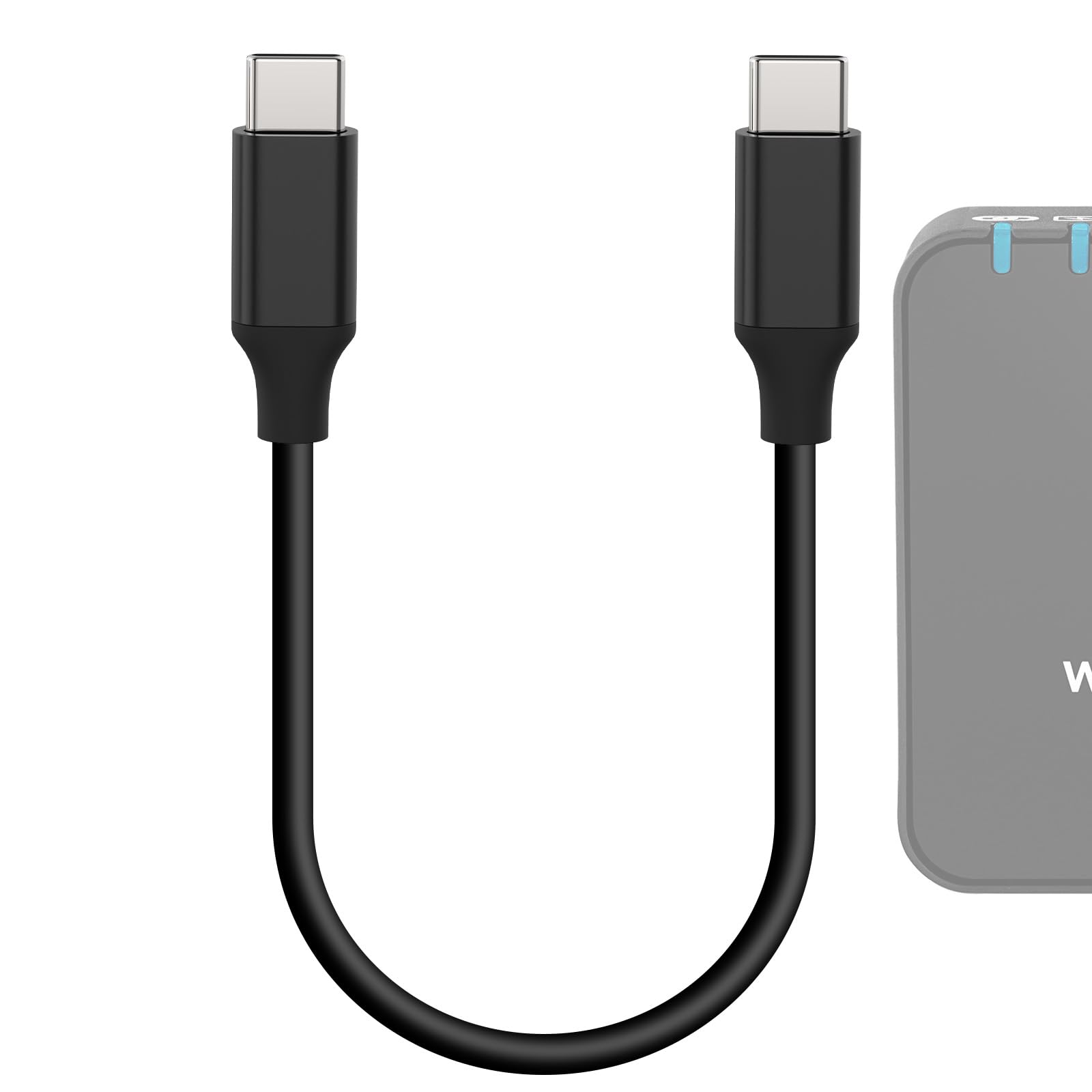 GEEKRIA for Creators USB C to USB C Microphone Cable 8 inch / 20 CM, Compatible with Rode VideoMic GO II, Wireless GO II