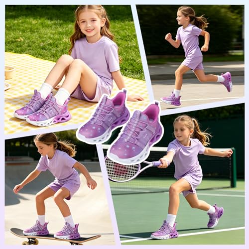 Image of VITUOFLY Boys Girls Sneakers Kids Mesh Lightweight Running Tennis Shoes