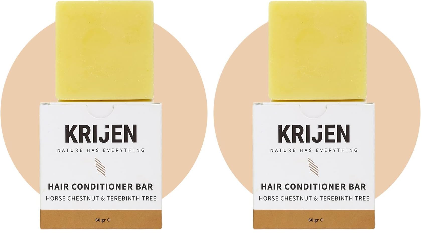 Krijen At Kestanesi & Bıttım Katı Saç Kremi 60 Gr (2 paketi)